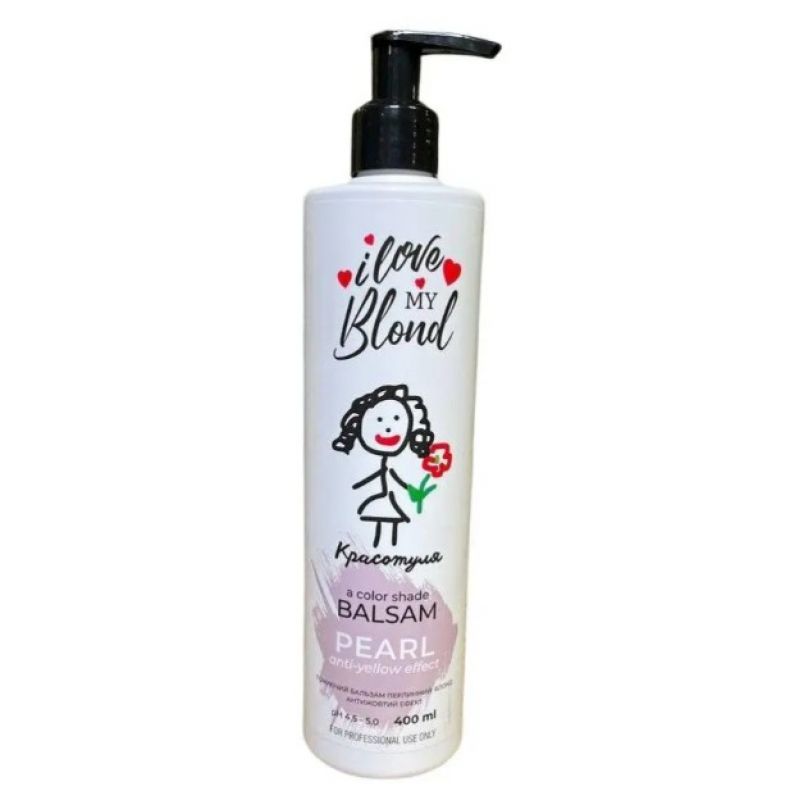 Відтінковий бальзам Перлина блонд для освітленого волосся Красотуля Pearl 400 мл Відтінковий бальзам Перлина блонд для освітленого волосся Красотуля Pearl 400 мл
