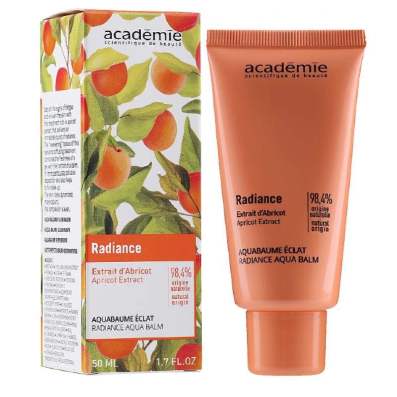 Абрикосовий крем блиск Аквабальзам для обличчя - Academie Radiance Aqua Balm Абрикосовий крем блиск Аквабальзам для обличчя - Academie Radiance Aqua Balm