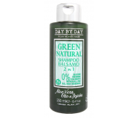 Шампунь-бальзам 2 в 1 безсульфатний Alan Jey Green Natural Shampoo Balsamo 2 in 1, 250 мл