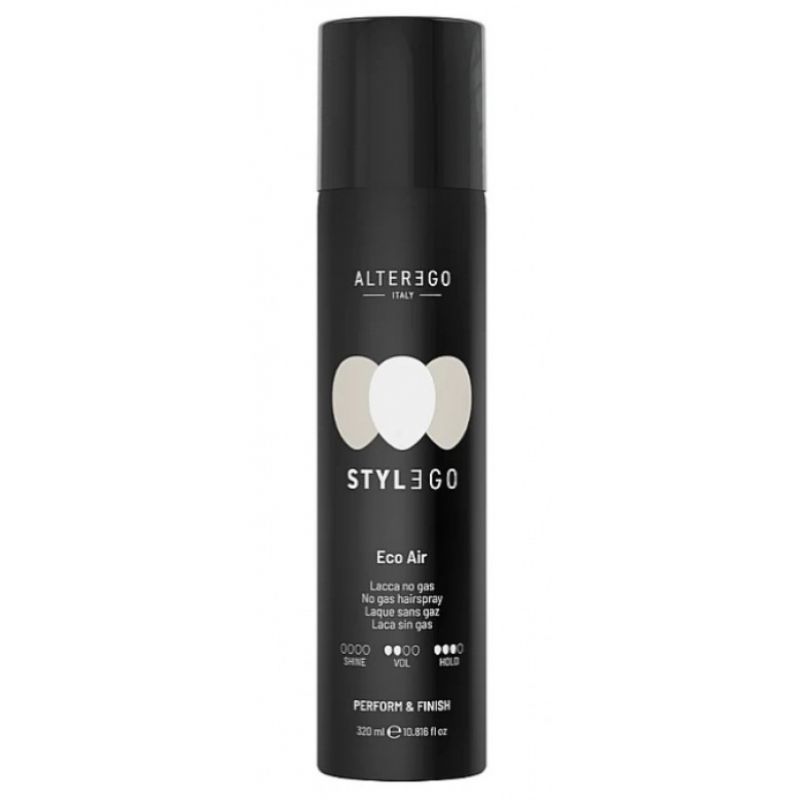 Лак для волосся сильної фіксації без газу Alter Ego Stylego Eco Air 320 мл Лак для волосся сильної фіксації без газу Alter Ego Stylego Eco Air 320 мл