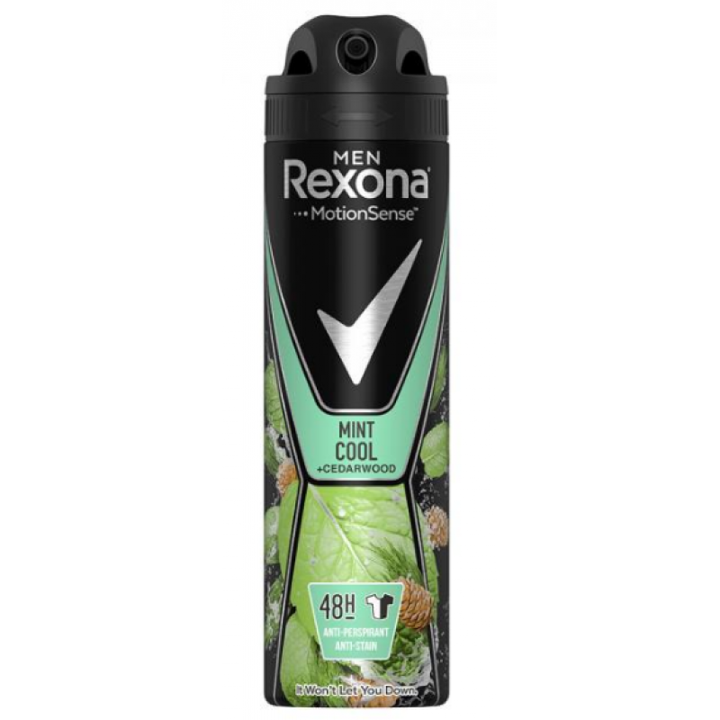 REXONA MEN Антиперспірант-аерозоль Крижана м'ята та Кедр 150 мл REXONA MEN Антиперспірант-аерозоль Крижана м'ята та Кедр 150 мл