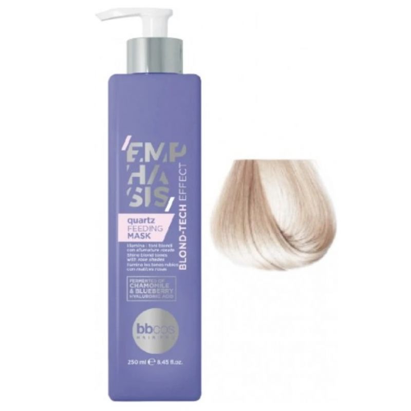 Живильна тонувальна маска Quartz – кварц BBcos Emphasis Blond-Tech Effect Feeding Mask 250 мл Живильна тонувальна маска Quartz – кварц BBcos Emphasis Blond-Tech Effect Feeding Mask 250 мл