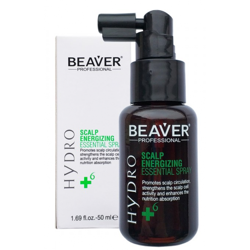 Тонізуючий спрей проти випадання волосся та для стимуляції їх росту BEAVER Hydro Scalp Energizing Spray, 50 мл Тонізуючий спрей проти випадання волосся та для стимуляції їх росту BEAVER Hydro Scalp Energizing Spray, 50 мл
