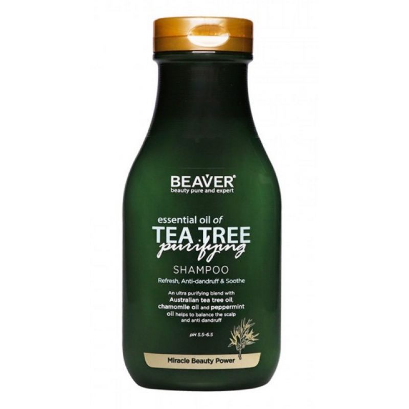 Шампунь для жирного волосся з олією чайного дерева Beaver Essential Oil of Tea Tree Shampoo Шампунь для жирного волосся з олією чайного дерева Beaver Essential Oil of Tea Tree Shampoo