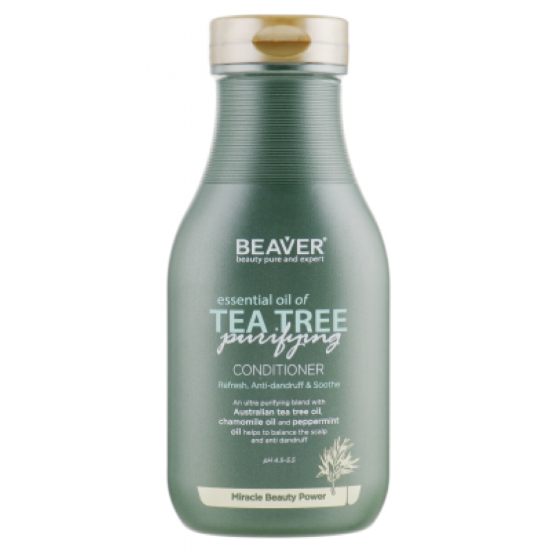 Кондиціонер, що зміцнює для волосся з олією чайного дерева Beaver Essential Oil of Tea Tree Conditioner Кондиціонер, що зміцнює для волосся з олією чайного дерева Beaver Essential Oil of Tea Tree Conditioner