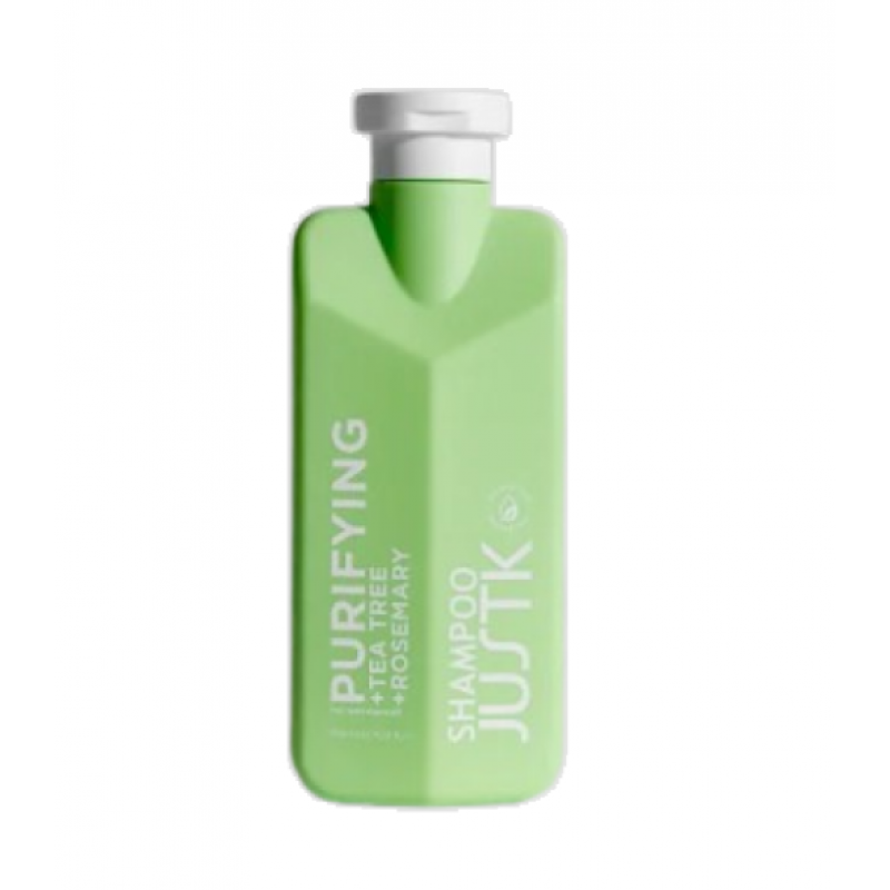 Безсульфатний шампунь для жирного волосся з олією чайного дерева JustK Tea Tree Purifying Shampoo, 350 мл Безсульфатний шампунь для жирного волосся з олією чайного дерева JustK Tea Tree Purifying Shampoo, 350 мл