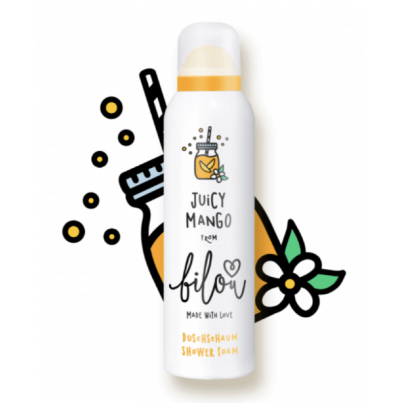 Пінка для душу соковитий манго Bilou Juicy Mango 200 мл Пінка для душу соковитий манго Bilou Juicy Mango 200 мл