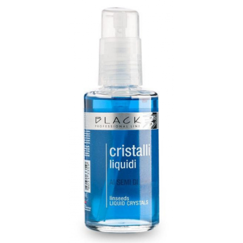 Рідкі кристали з екстрактом насіння льону для для тонкого і м'якого волосся Black Professional 100 мл Рідкі кристали з екстрактом насіння льону для для тонкого і м'якого волосся Black Professional 100 мл