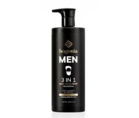 BOGENIA Шампунь чоловічий 3в1 для миття волосся, обличчя та тіла Bogenia BG450, 500 мл