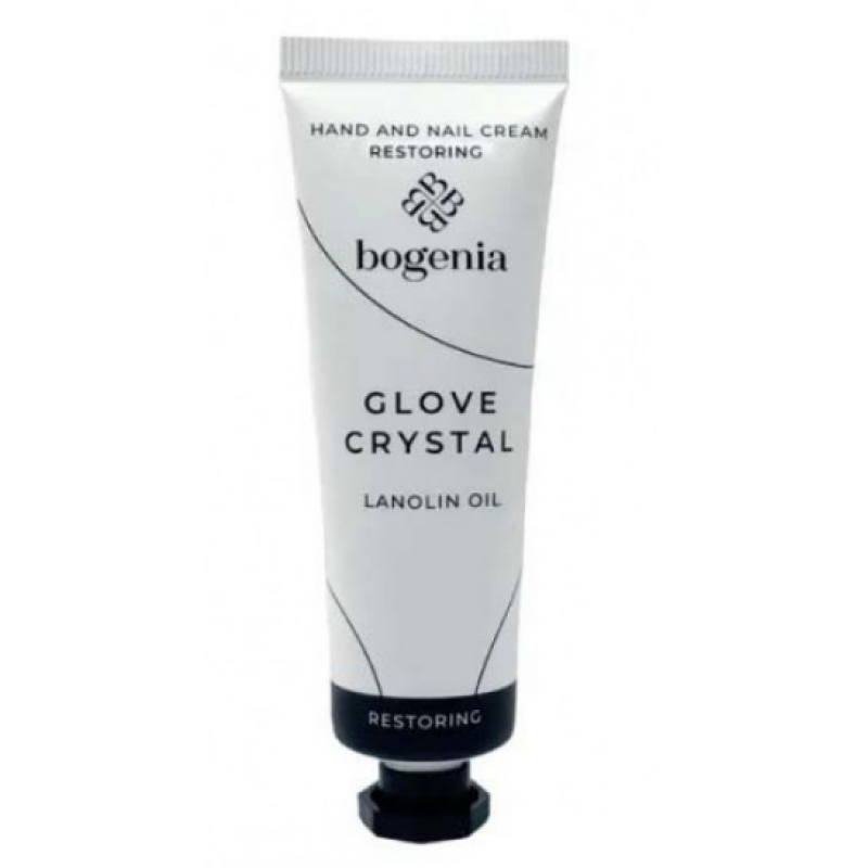 Крем для рук та нігтів відновлюючий BOGENIA GLOVE CRYSTAL LANOLIN OIL BG401, 30мл Крем для рук та нігтів відновлюючий BOGENIA GLOVE CRYSTAL LANOLIN OIL BG401, 30мл