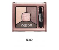 Bourjois Smoky Stories Тени для глаз квадро 02-розово-коричневая гамма+розовый шиммер