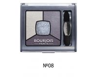 Bourjois Smoky Stories Тени для глаз квадро 08-синяя гамма+синий шиммер Bourjois Smoky Stories Тени для глаз квадро 08-синяя гамма+синий шиммер