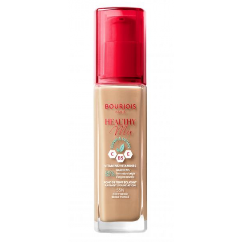 Bourjois Healthy Mix Основа тональна вітамінне сяйво 55 Dark beige Bourjois Healthy Mix Основа тональна вітамінне сяйво 55 Dark beige