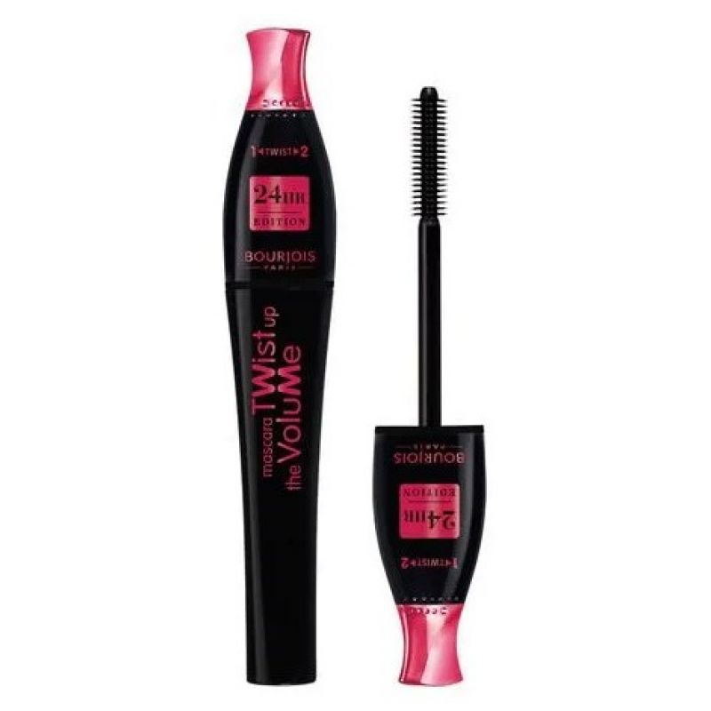 BOURJOIS Туш для вій Twist Up The Volume 24 HR «подовження та об’єм», Black, 8 мл BOURJOIS Туш для вій Twist Up The Volume 24 HR «подовження та об’єм», Black, 8 мл