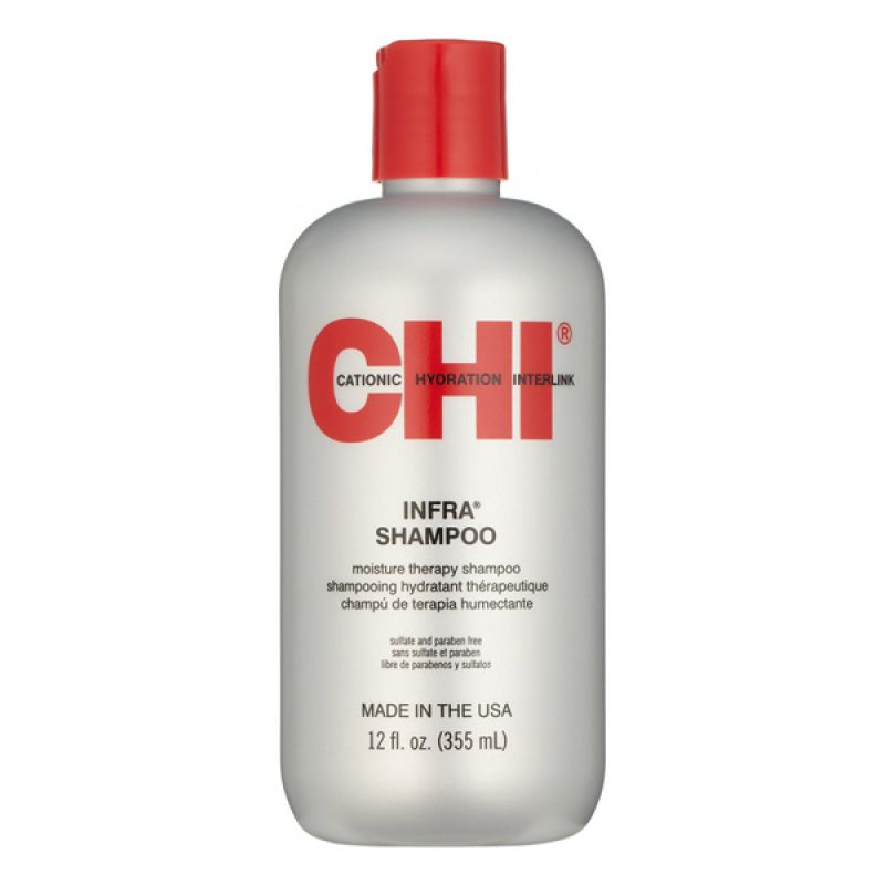 Зволожуючий живильний шампунь для всіх типів волосся CHI Infra Moisture Balancing Shampoo 355 мл Зволожуючий живильний шампунь для всіх типів волосся CHI Infra Moisture Balancing Shampoo 355 мл