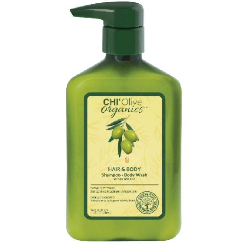 Шампунь для волосся та тіла з оливою CHI Olive Organics Hair and Body Shampoo 340 мл Шампунь для волосся та тіла з оливою CHI Olive Organics Hair and Body Shampoo 340 мл
