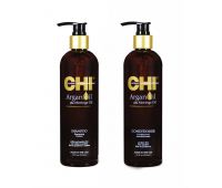 Набір відновлюючий для волосся: Шампунь 355 мл + Кондиціонер CHI Argan Oil 355 мл
