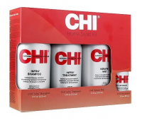 CHI Infra Home Support Kit - шампунь, маска, спрей-кондиціонер, шовк 