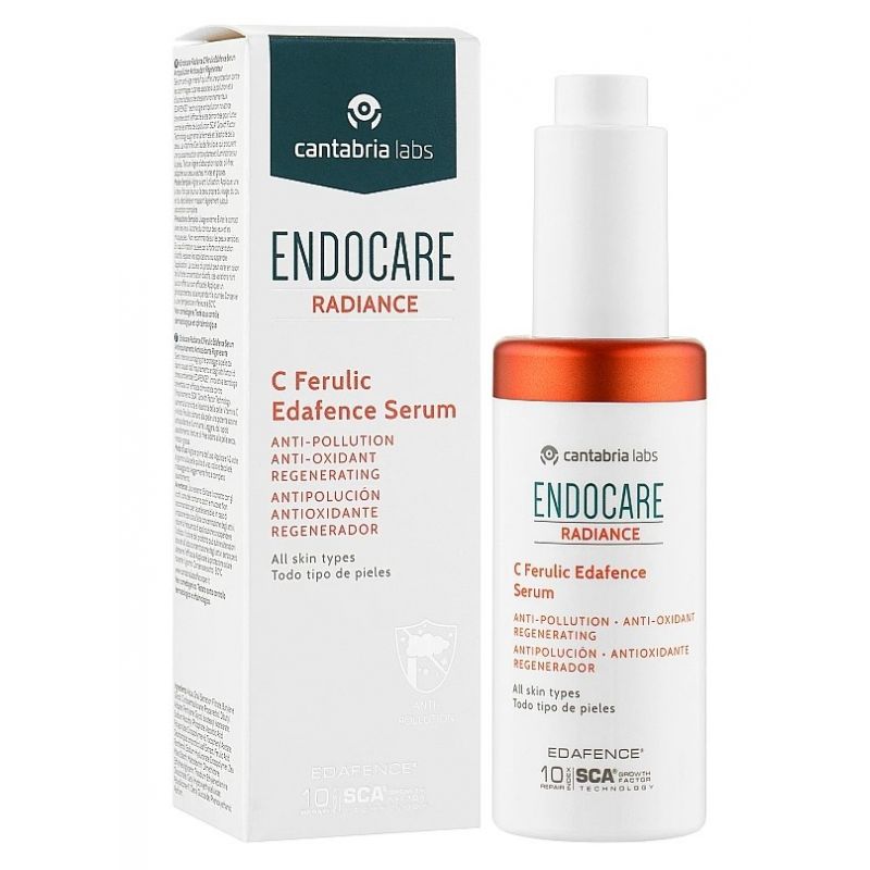 Антиоксидантна захисна сироватка для сяяння шкіри Ферулік з вітаміном С Cantabria Labs Endocare C Pure Ferulic 30 мл Антиоксидантна захисна сироватка для сяяння шкіри Ферулік з вітаміном С Cantabria Labs Endocare C Pure Ferulic 30 мл