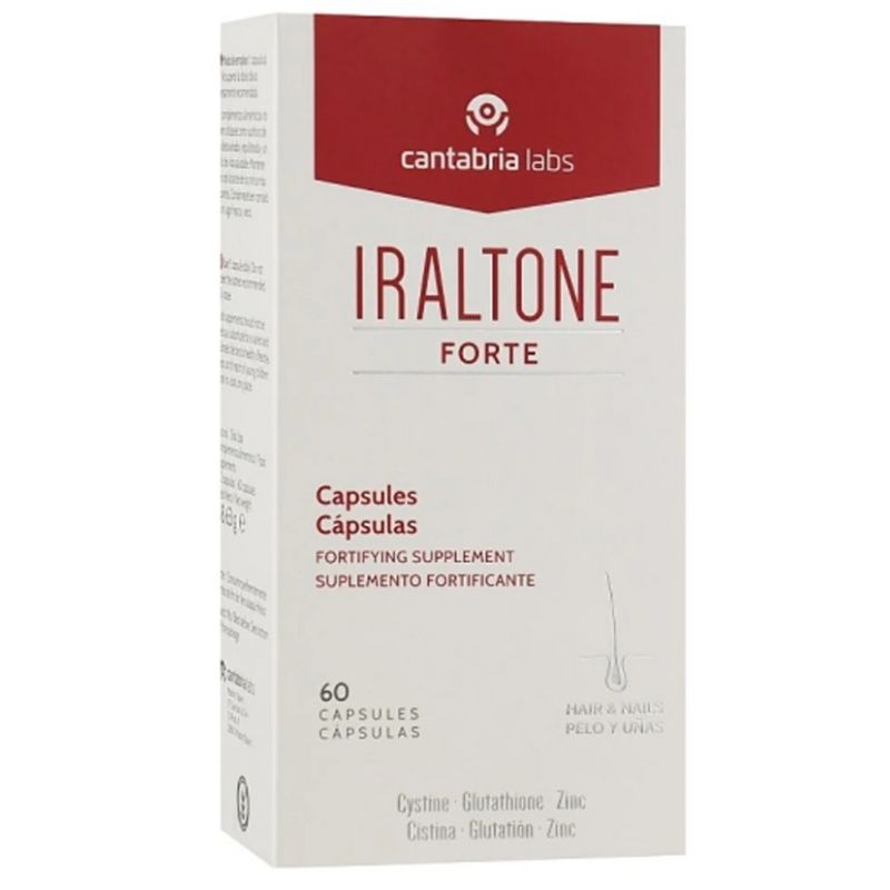 Капсули для лікування ослабленого волосся і нігтів Cantabria Labs Iraltone Forte Capsules 60 капс Капсули для лікування ослабленого волосся і нігтів Cantabria Labs Iraltone Forte Capsules 60 капс