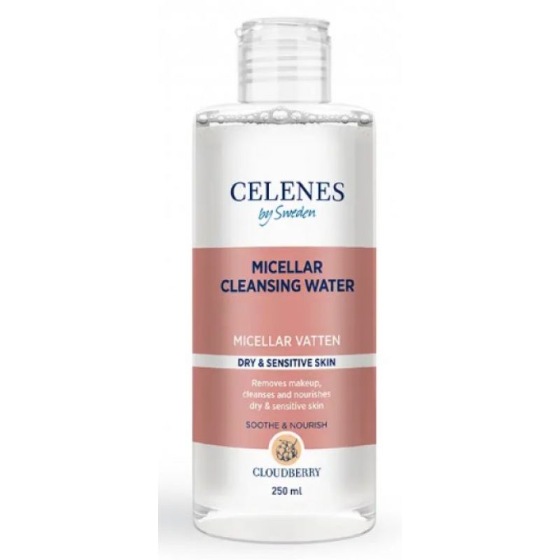 Міцелярна вода з морошкою для сухої та чутливої шкіри Celenes Cloudberry Micellar Water Dry and Sensitive Skin 250 мл Міцелярна вода з морошкою для сухої та чутливої шкіри Celenes Cloudberry Micellar Water Dry and Sensitive Skin 250 мл