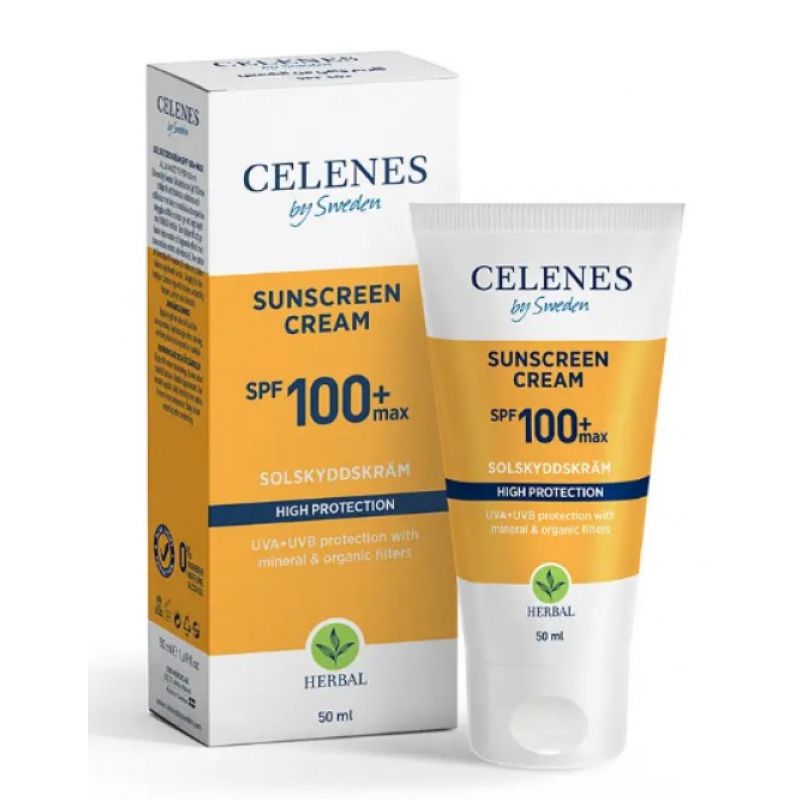 Сонцезахисний крем для обличчя Celenes Sunscreen Cream SPF 100+ Max 50 мл Сонцезахисний крем для обличчя Celenes Sunscreen Cream SPF 100+ Max 50 мл