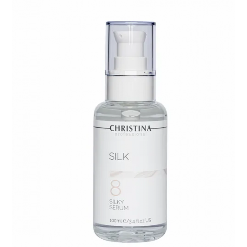 Шовкова сироватка для вирівнювання зморшок (крок 8) Christina Silk My Silky Serum, 30 мл Шовкова сироватка для вирівнювання зморшок (крок 8) Christina Silk My Silky Serum, 30 мл