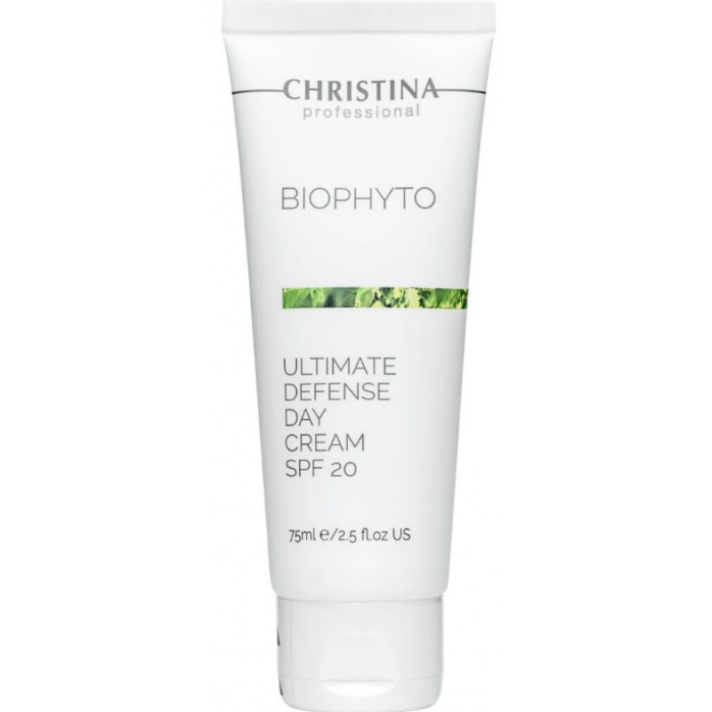 Денний крем Абсолютний захист, без тону Christina Bio Phyto Ultimate Defense Tinted Day Cream SPF 20, 75 мл Денний крем Абсолютний захист, без тону Christina Bio Phyto Ultimate Defense Tinted Day Cream SPF 20, 75 мл