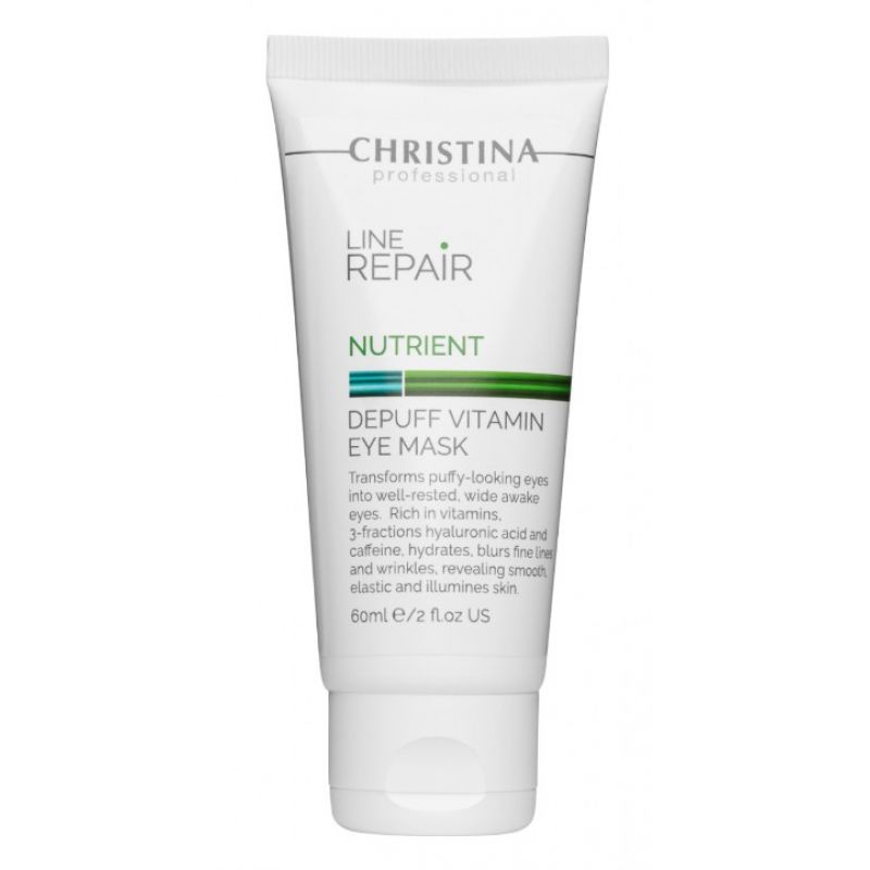 Вітамінна омолоджувальна маска для шкіри навколо очей Christina Line Repair Nutrient Depuff Vitamin Eye Mask 60 мл Вітамінна омолоджувальна маска для шкіри навколо очей Christina Line Repair Nutrient Depuff Vitamin Eye Mask 60 мл