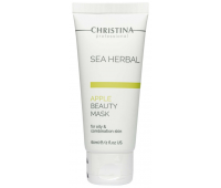 Яблучна маска краси для жирної та комбінованої шкіри Christina Sea Herbal Beauty Mask Green Apple