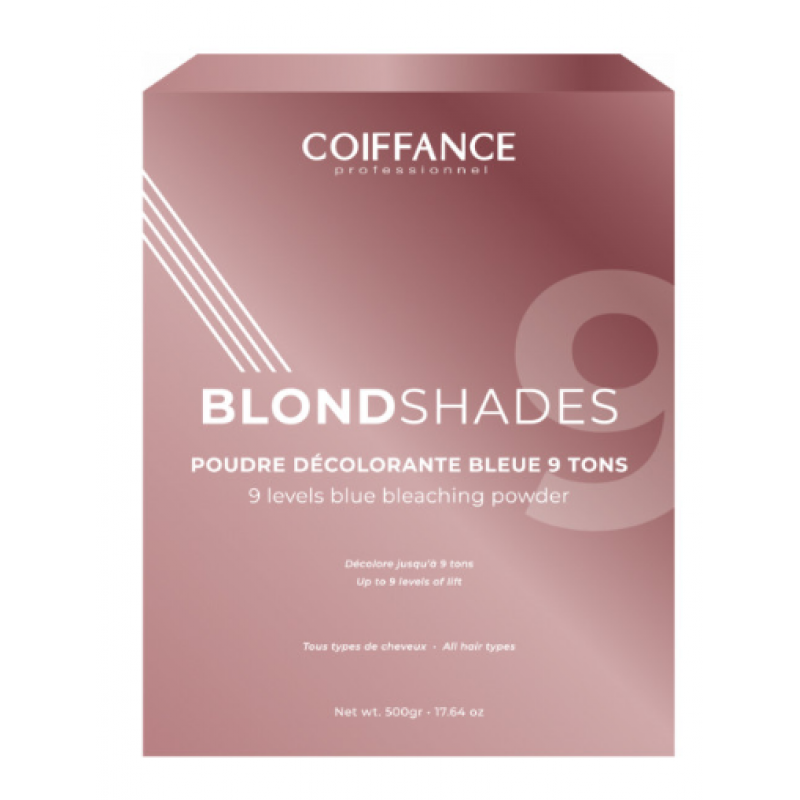 Пудра блакитного кольору, що освітлює Coiffance Blondshades 9 levels Blue Bleaching powder 500 гр Пудра блакитного кольору, що освітлює Coiffance Blondshades 9 levels Blue Bleaching powder 500 гр