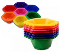 Комплект різнокольорових мисок для розмішування фарби великі 1шт Comair 7001285