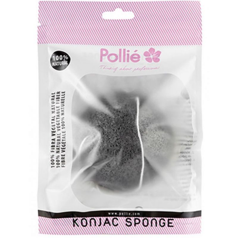 Спонж для вмивання з натуральних рослинних волокон карбоновий - Pollie 04970 Спонж для вмивання з натуральних рослинних волокон карбоновий - Pollie 04970