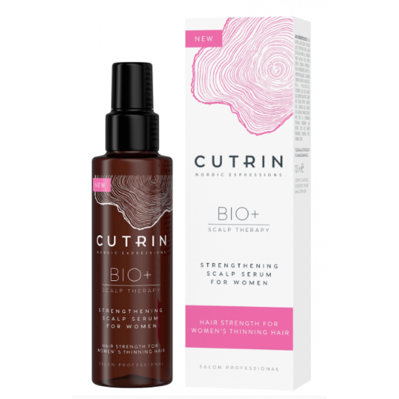 Зміцнююча сироватка проти випадання волосся у жінок Cutrin BIO+ Strengthening Scalp Serum for Women, 100 мл Зміцнююча сироватка проти випадання волосся у жінок Cutrin BIO+ Strengthening Scalp Serum for Women, 100 мл