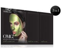 Маска DOUBLE DARE OMG! PLATINUM GREEN FACIAL MASK KIT Зеленая, 5 шт.