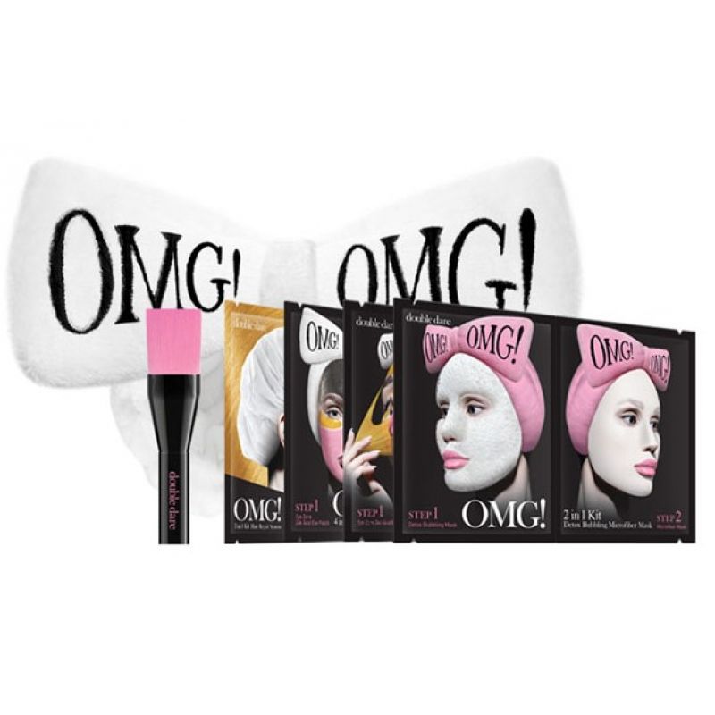 Набор из 4 масок, кисти и белого банта DOUBLE DARE OMG! PREMIUM PACKAGE Набор из 4 масок, кисти и белого банта DOUBLE DARE OMG! PREMIUM PACKAGE