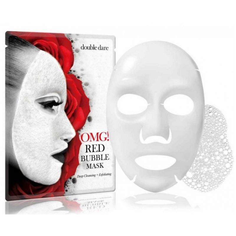 Баббл-маска для лица очищающая DOUBLE DARE OMG! RED BUBBLE MASK, 5 шт. Баббл-маска для лица очищающая DOUBLE DARE OMG! RED BUBBLE MASK, 5 шт.