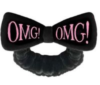Бант-повязка для фиксации волос DOUBLE DARE OMG! HAIR BAND BLACK Черный