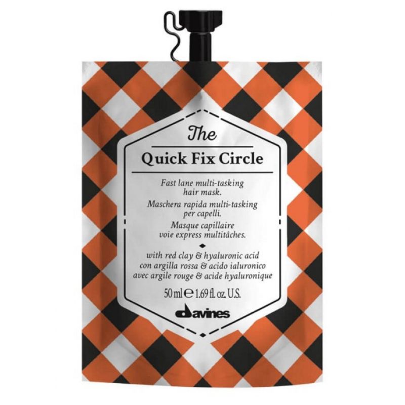 Маска для миттєвого зволоження та розгладжування структури волосся Davines The Restless Quick Fix Circle, 50 мл Маска для миттєвого зволоження та розгладжування структури волосся Davines The Restless Quick Fix Circle, 50 мл