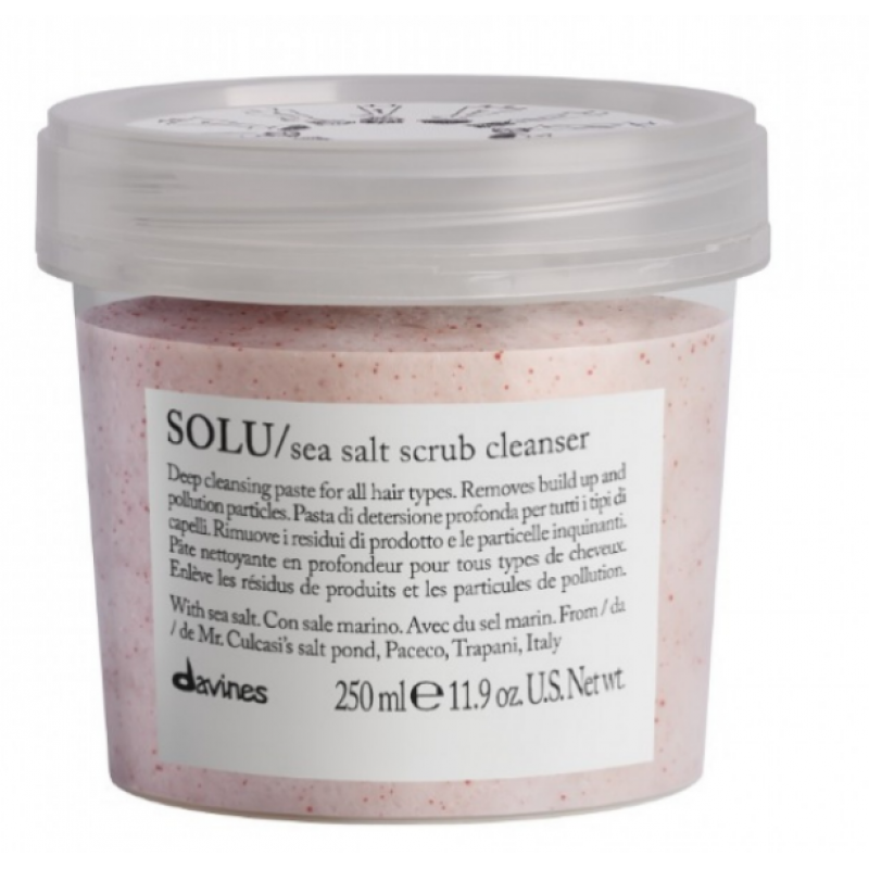 Паста-скраб, що очищає, з морською сіллю для шкіри голови Davines Solu sea salt scrub Паста-скраб, що очищає, з морською сіллю для шкіри голови Davines Solu sea salt scrub