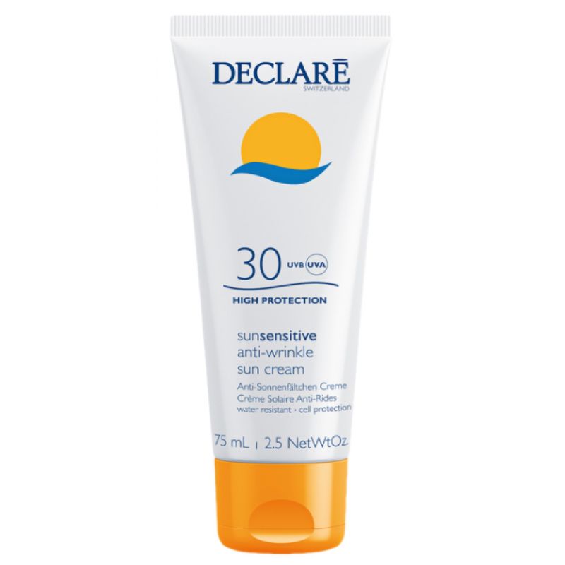 Сонцезахисний крем проти зморшок СПФ 30 Declare Sun Sensitive Anti-Wrinkle Sun Cream SPF 30, 75 мл Сонцезахисний крем проти зморшок СПФ 30 Declare Sun Sensitive Anti-Wrinkle Sun Cream SPF 30, 75 мл