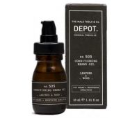 Олія для бороди Аромат шкіри й дерева Depot 505 Beard Oil Leather and Wood 30 мл