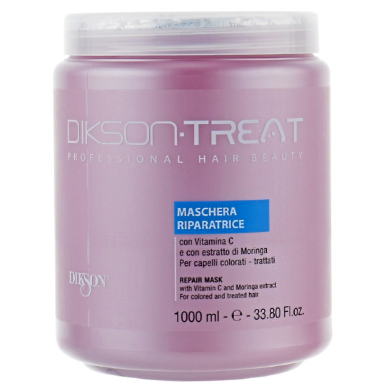Відновлююча маска з вітаміном С і екстрактом моринги Dikson Treat Repair Mask With Vitamin З And Moringa Exstract 1000 мл Відновлююча маска з вітаміном С і екстрактом моринги Dikson Treat Repair Mask With Vitamin З And Moringa Exstract 1000 мл