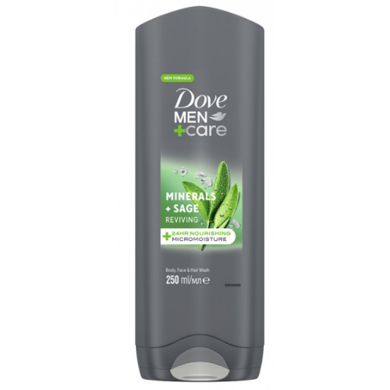DOVE MEN Гель для душу Свіжість шавлії та мінералів 250мл DOVE MEN Гель для душу Свіжість шавлії та мінералів 250мл