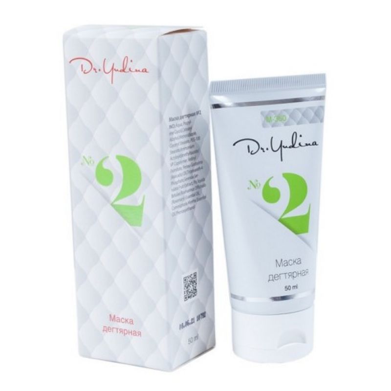 Маска лікувальна дігтярна Маска №2 Dr. Yudina Маска лікувальна дігтярна Маска №2 Dr. Yudina