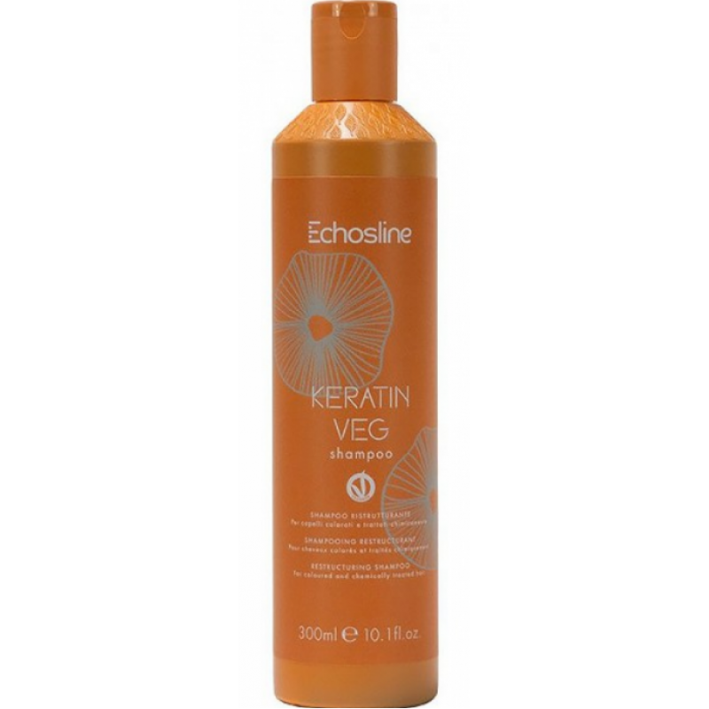 Шампунь відновлюючий з кератином Echosline Vegan Keratin Shampoo Шампунь відновлюючий з кератином Echosline Vegan Keratin Shampoo