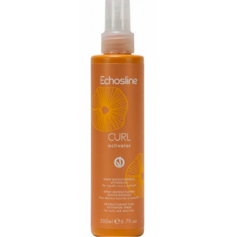 Спрей-активатор для кучерявого волосся Echosline Vegan Curl Activator 200 мл Спрей-активатор для кучерявого волосся Echosline Vegan Curl Activator 200 мл
