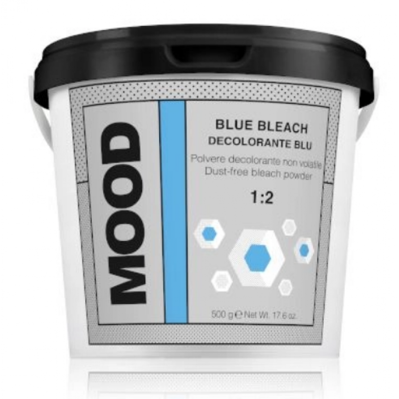 Порошок, що знебарвлює, блакитний Mood Decolorante Blue Bleach, 500 г Порошок, що знебарвлює, блакитний Mood Decolorante Blue Bleach, 500 г