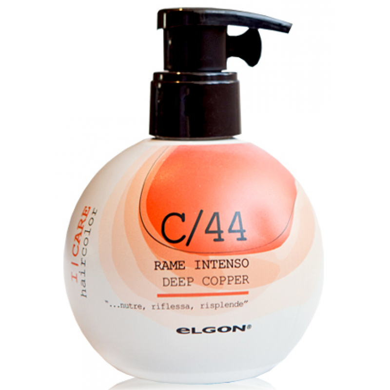 Тонуюча маска для волосся Інтенсивно-мідний C44 Elgon I Care, 200 мл Тонуюча маска для волосся Інтенсивно-мідний C44 Elgon I Care, 200 мл