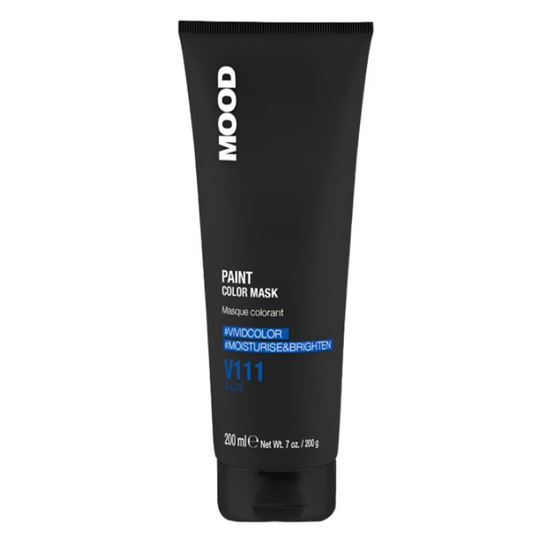 Тонувальна маска Синій, що змивається Mood Paint Color Mask Blue V111 200 мл Тонувальна маска Синій, що змивається Mood Paint Color Mask Blue V111 200 мл